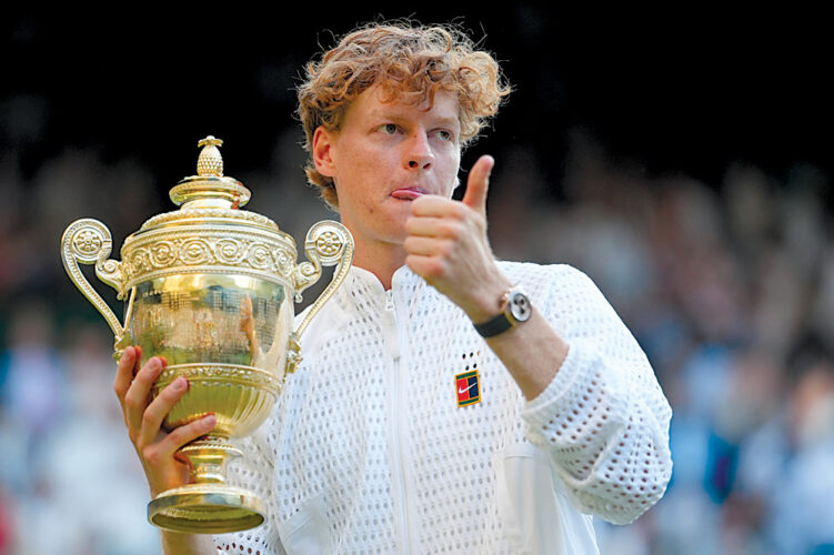 Sinner bounces back, repeats at Wimbledon